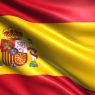 Spanish flag with fabric structure